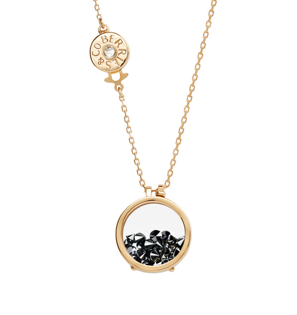 Secrets 18K Black Diamonds gold necklace