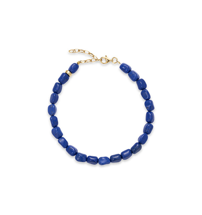Blue ankle bracelet