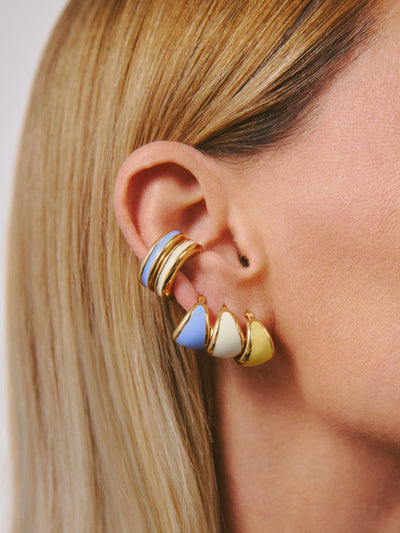 Enameled ear cuffs