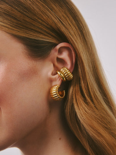 Gold-plated earrings