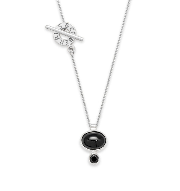 Bonbon Black Onyx Silver necklace