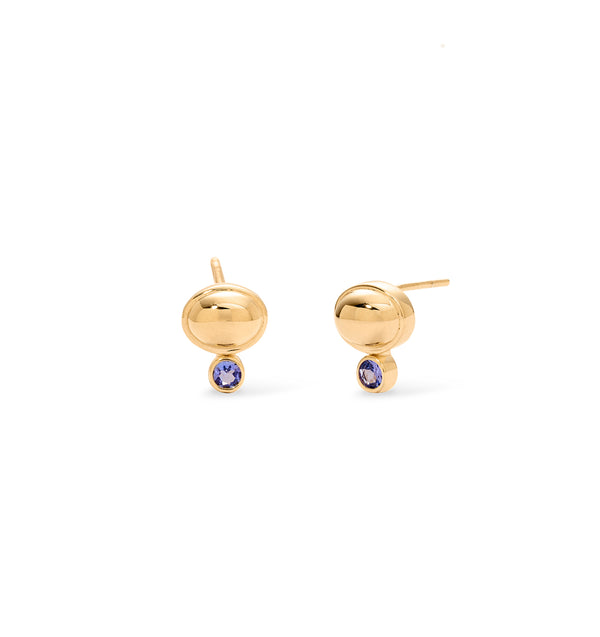 Bonbon Gold Tanzanite earrings