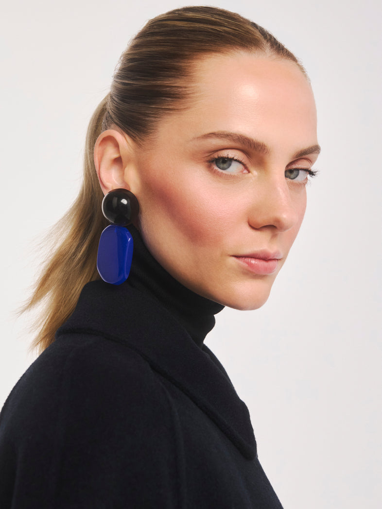  Dwukolorowe klipsy z żywicy 1 