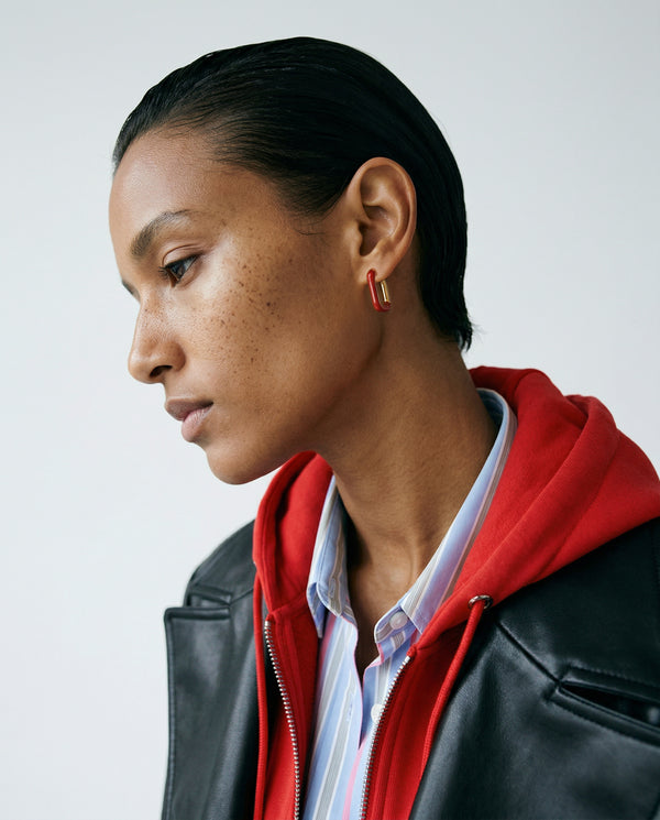 Kolczyki Copenhagen mini Red