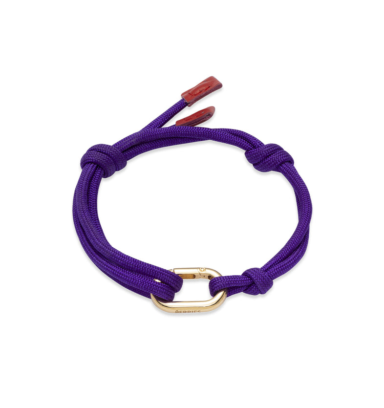  Bracelet made of nylon purple rope with a pendant 