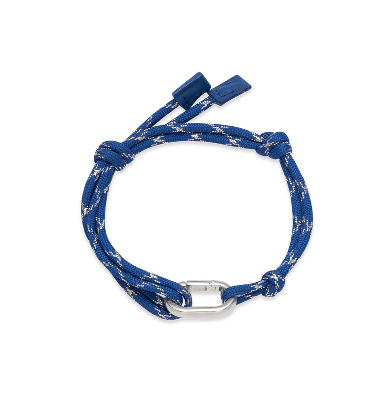  Bracelet made of blue nylon rope with a pendant 