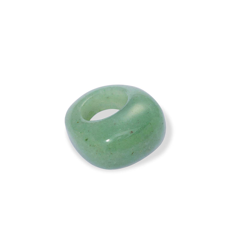  Large green stone ring 2 