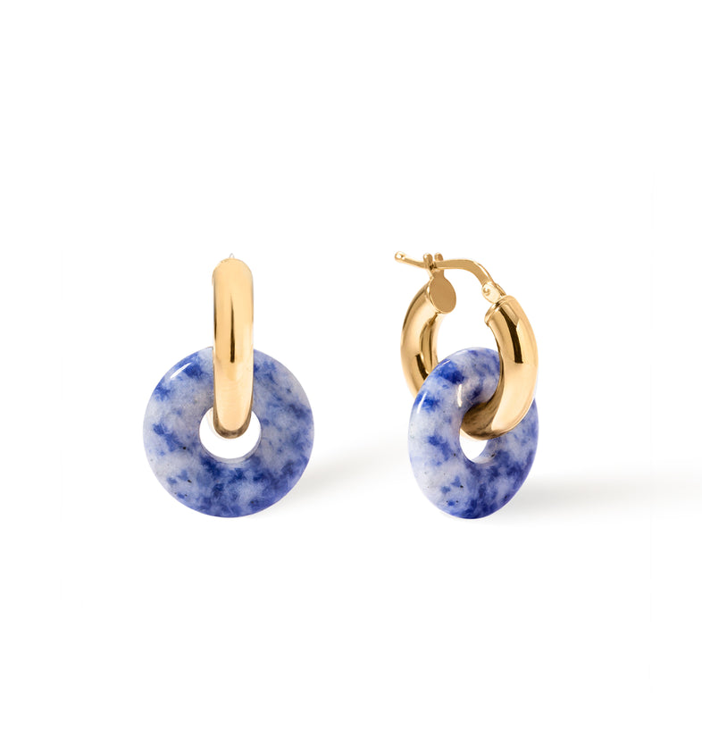 Duo Blue earrings