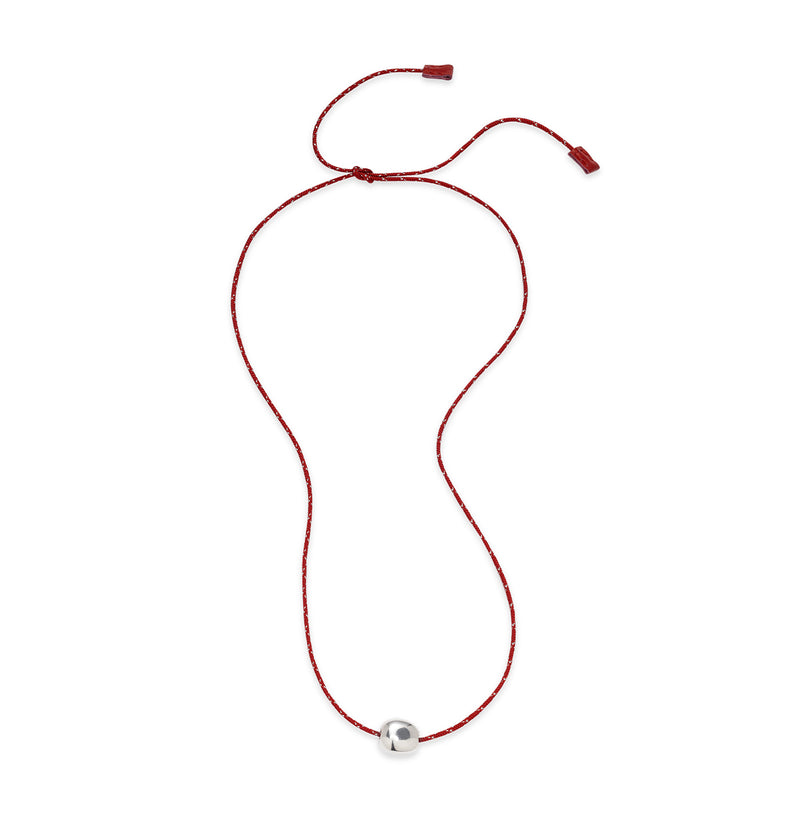  Necklace on a red nylon rope with a pendant 2 