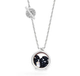 Collier Secrets Black Tulip Twist en argent