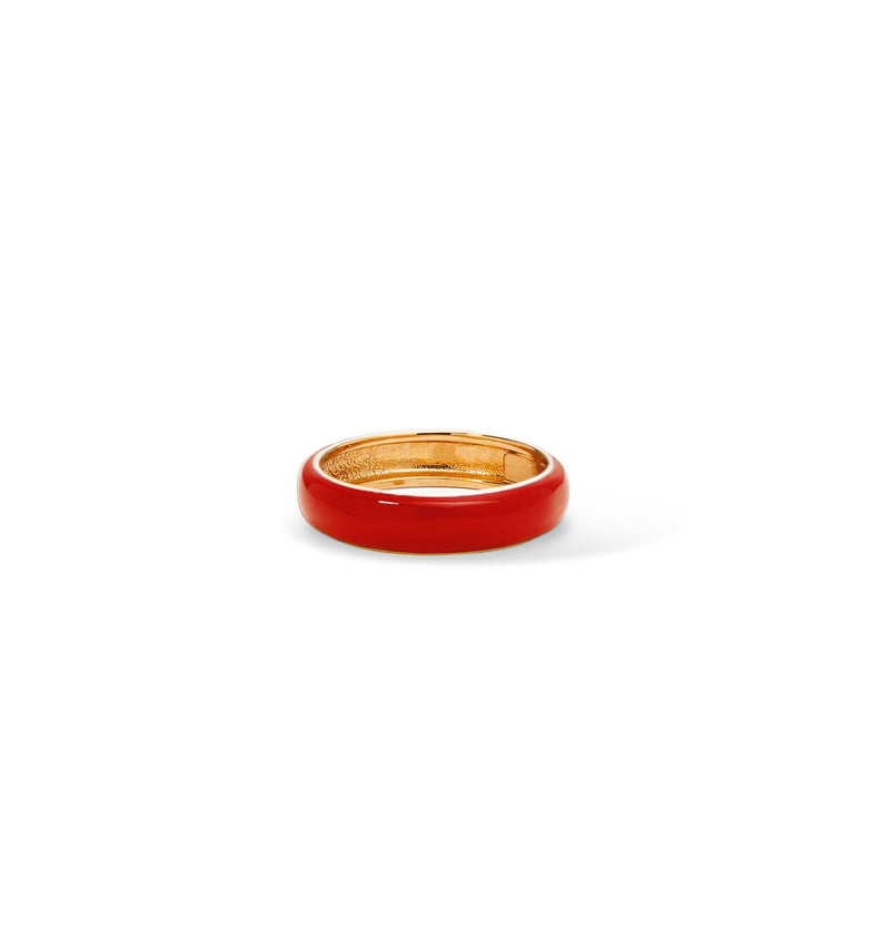  Hoop ring with red enamel 2 