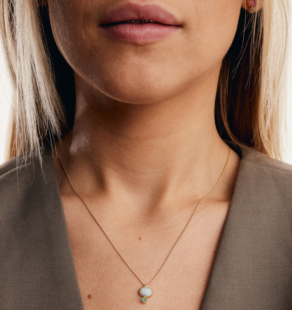 Collier Bonbon Larimar