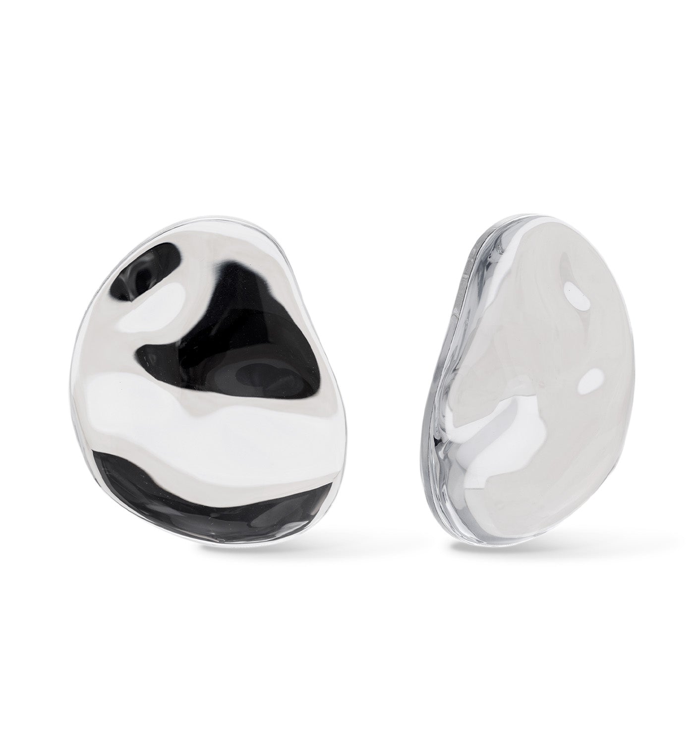 Oyster Maxi Earrings with silver details