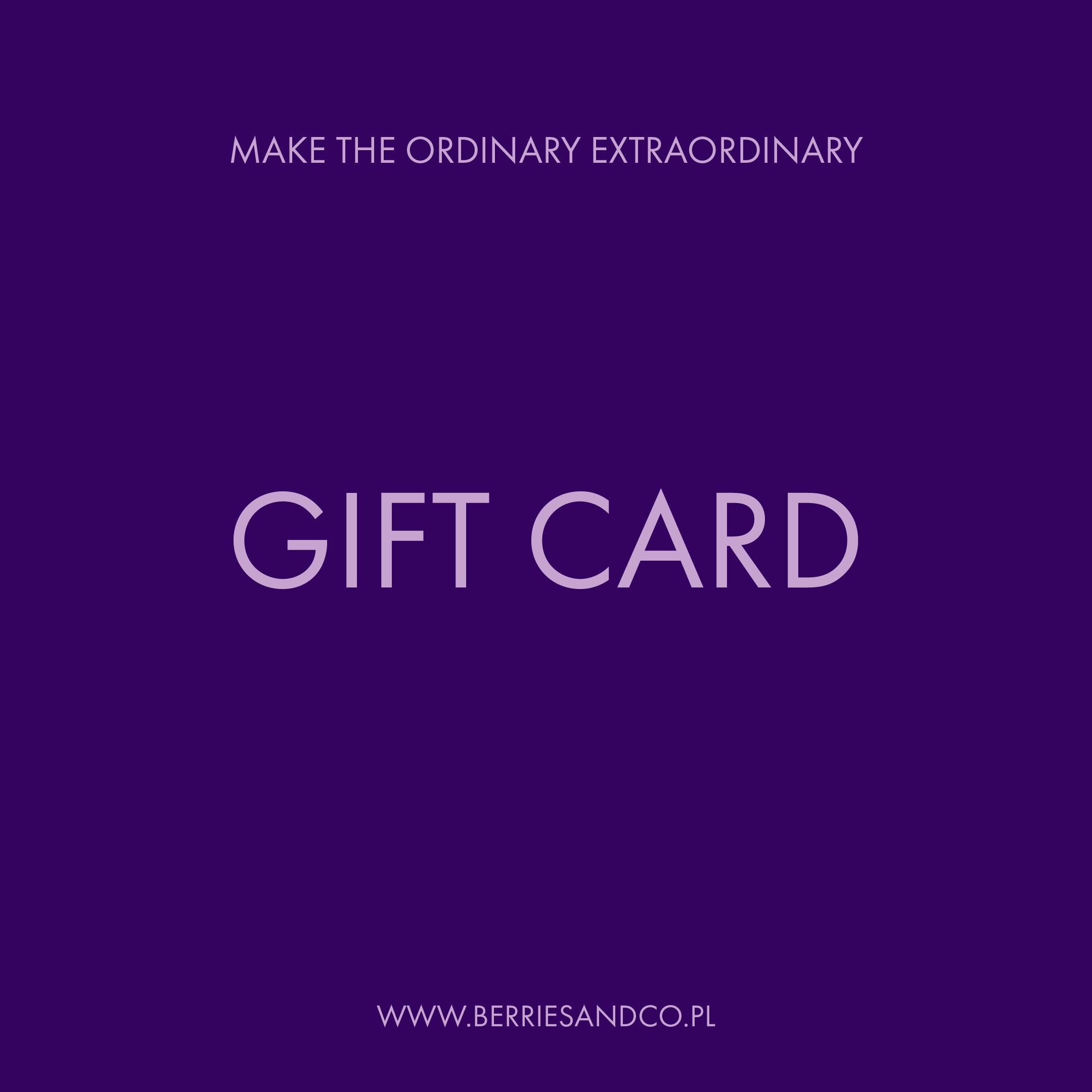 Carte-cadeau BERRIES