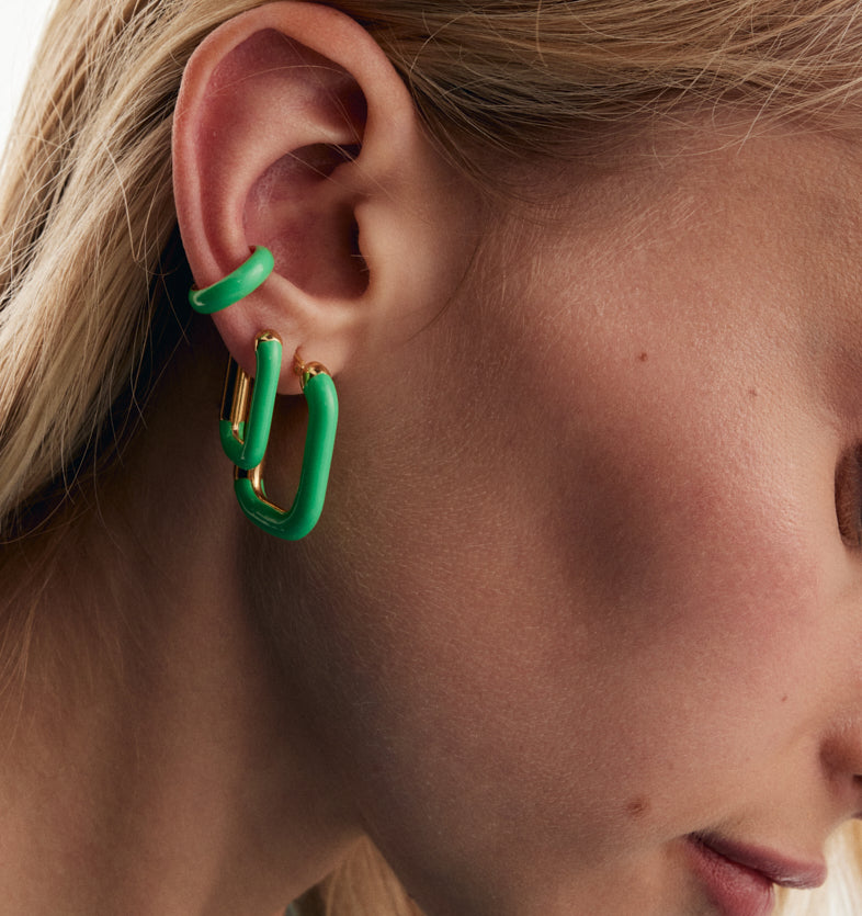 Copenhagen Iguana Green earrings