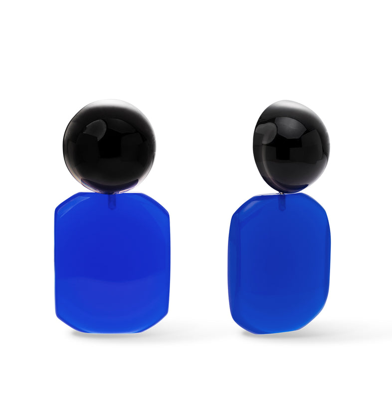  Dwukolorowe klipsy z żywicy 