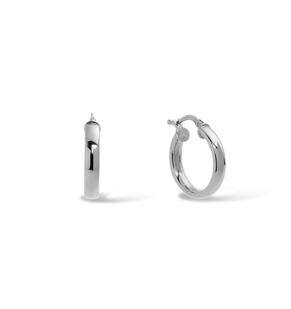 Maxi Hoop Earrings Silver