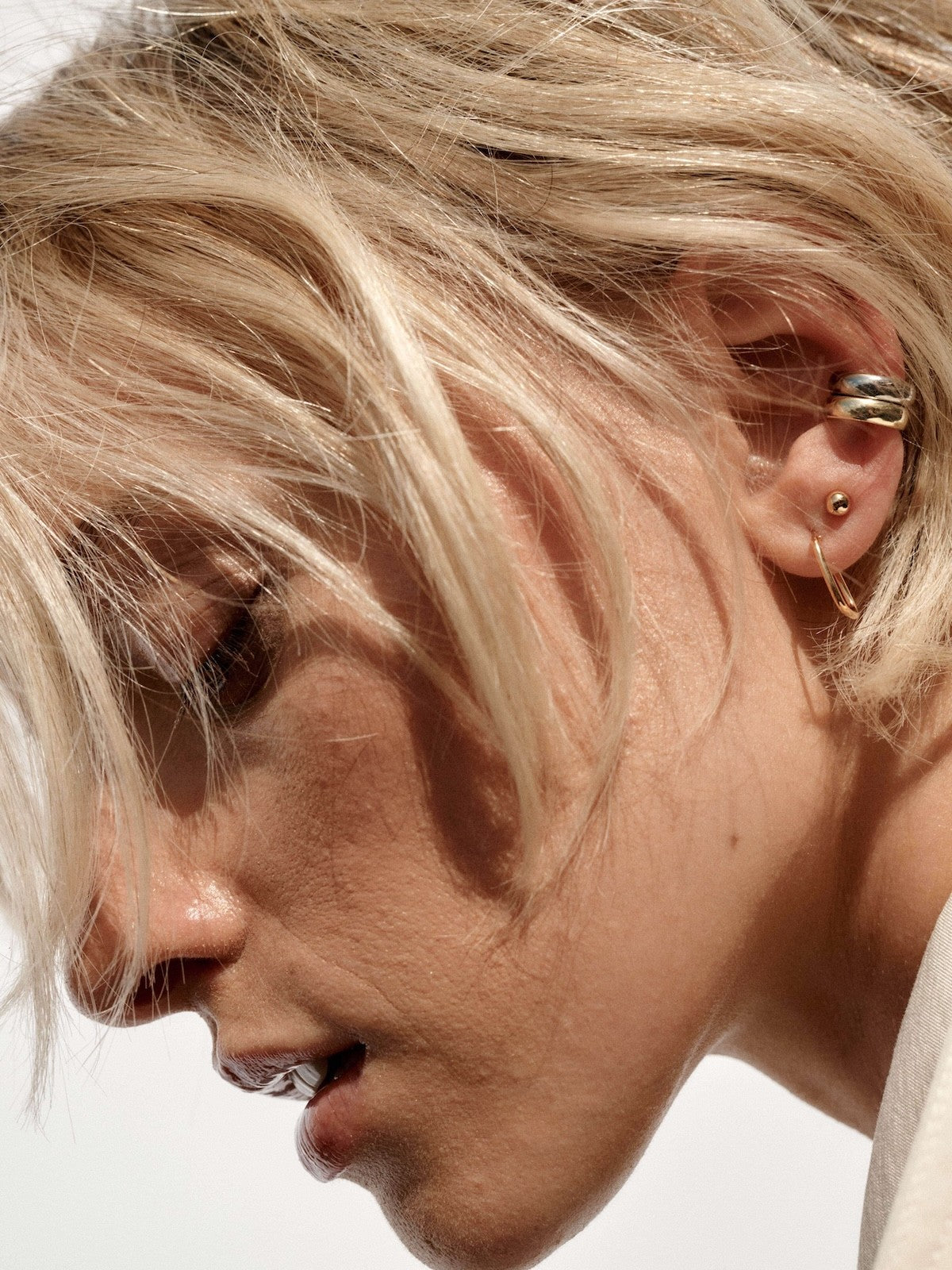 Boucles d’oreilles Mini Dots en argent 925 plaqué or 2