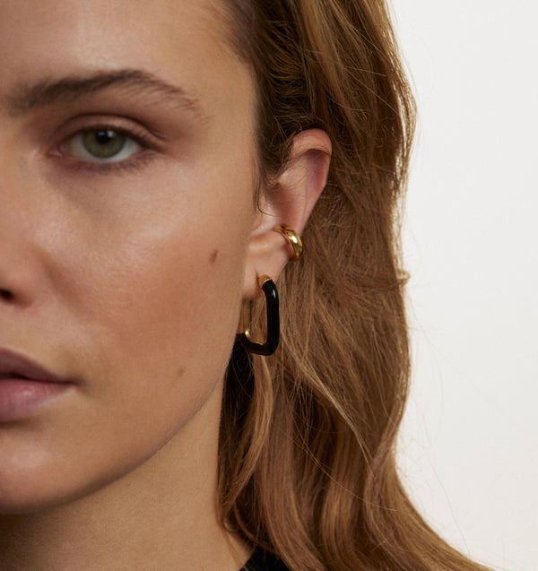 Midi Ring Ear Cuff Gold-plated