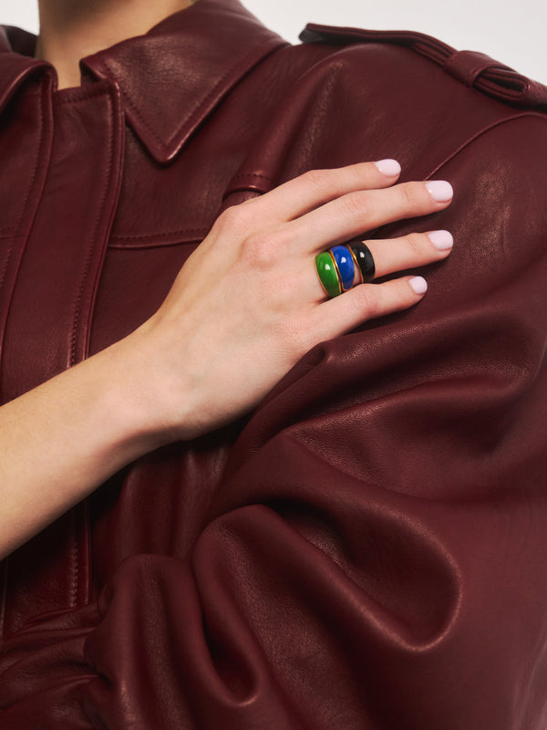 Bague Viva Blueberry Mini plaquée or