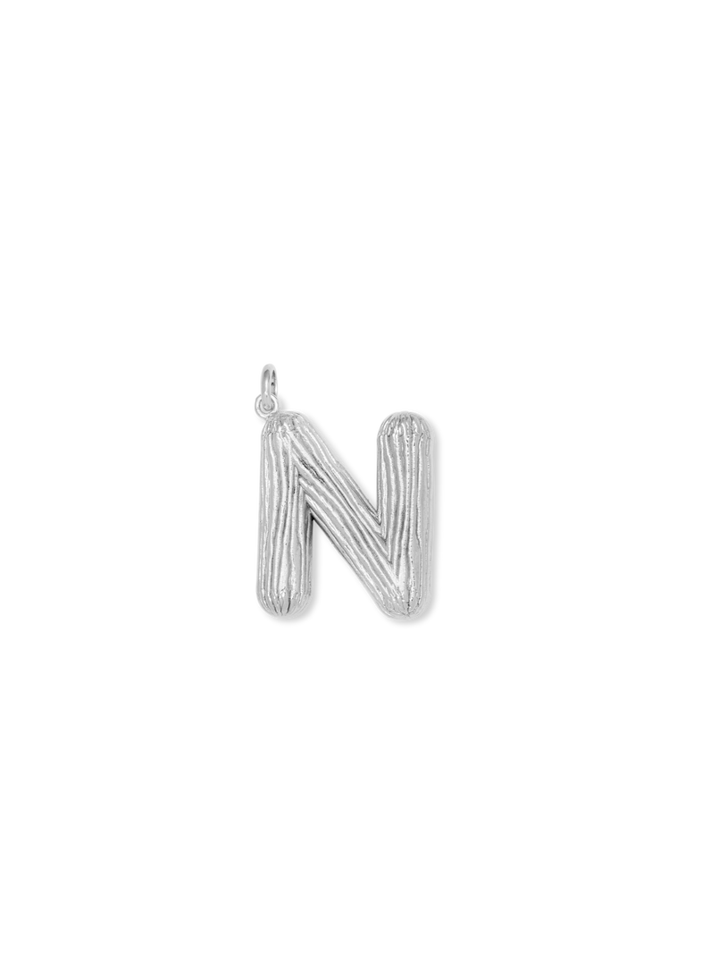  Naszyjnik z srebrną literką N 
