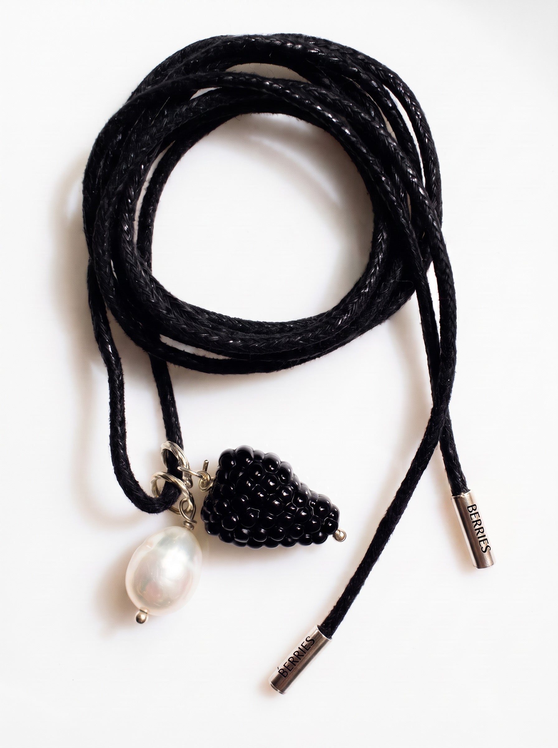 Collier Cord Pops Set. 2 avec détails en argent