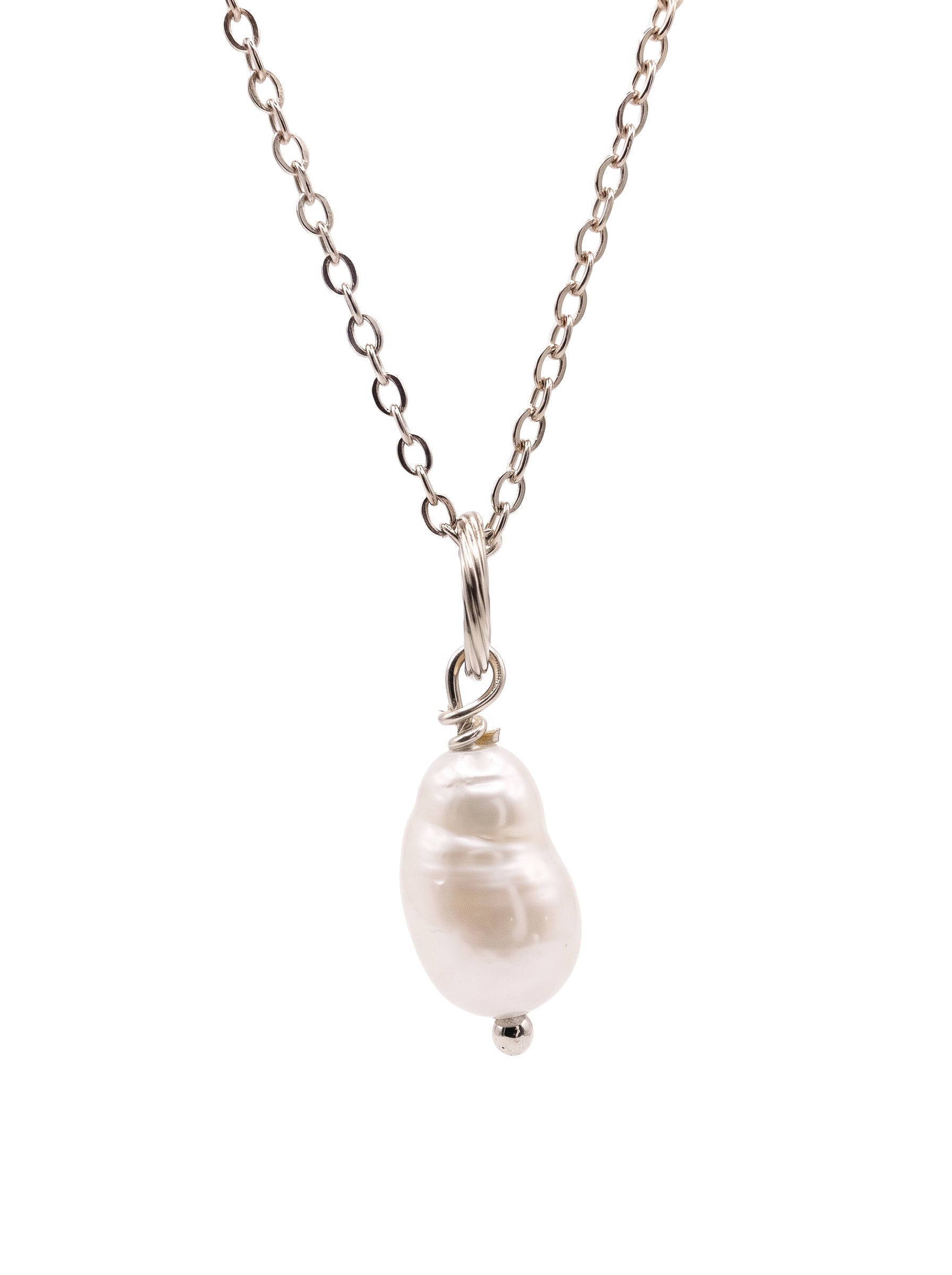 Pops Chain Necklace Set. 5 Silver