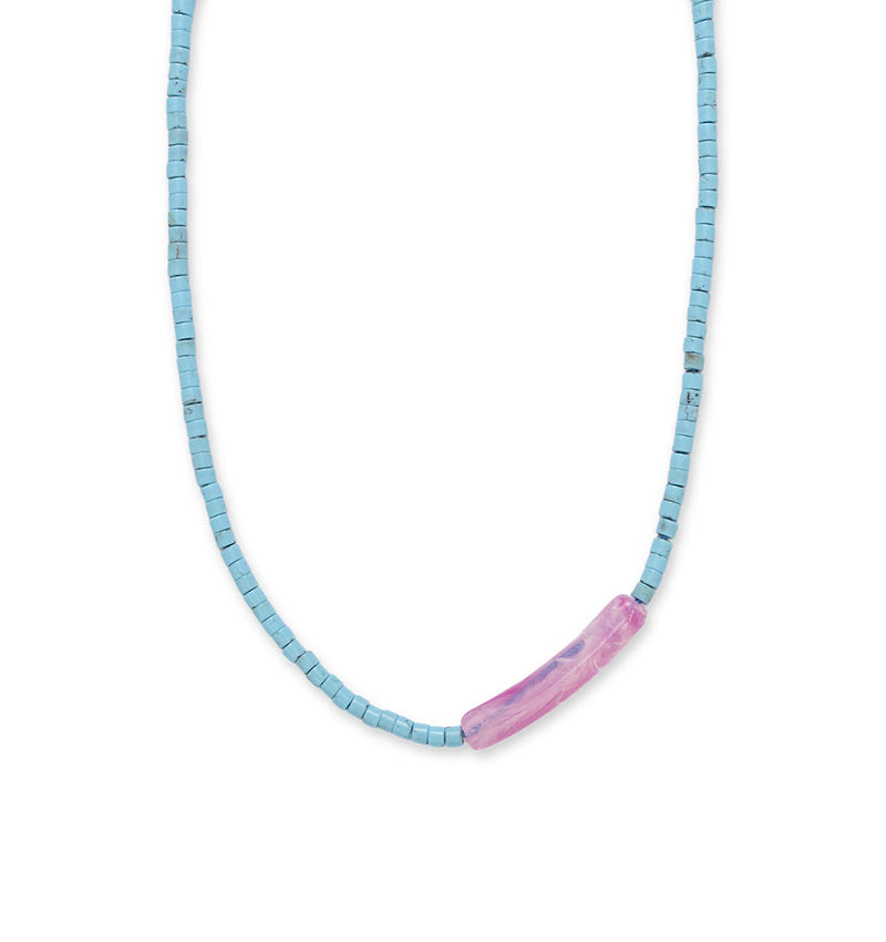 Turquoise beaded necklace
