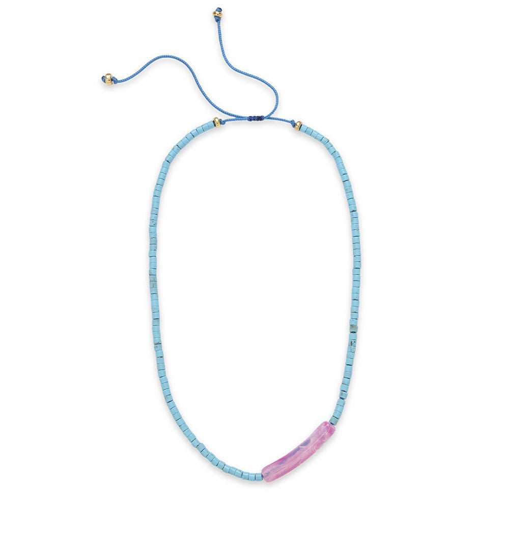 Turquoise beaded necklace 2