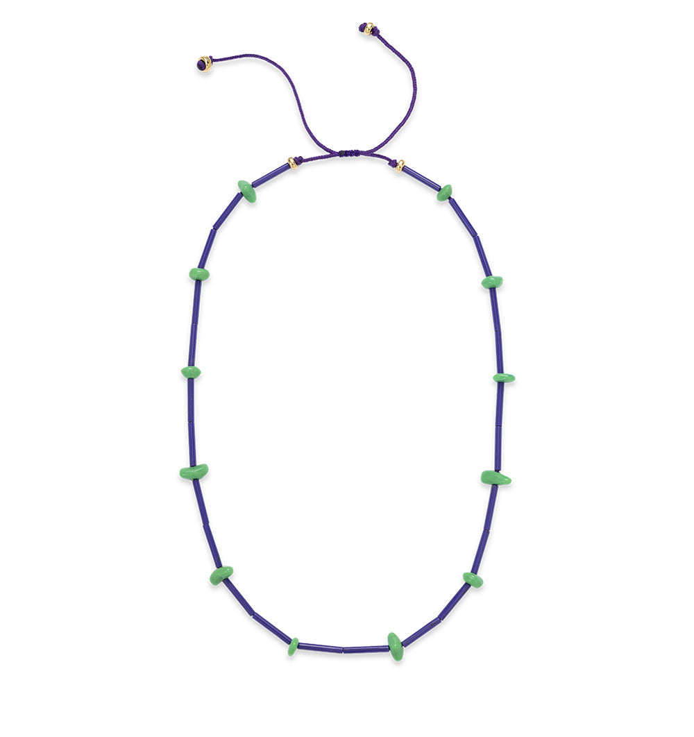 Purple-green beads 2