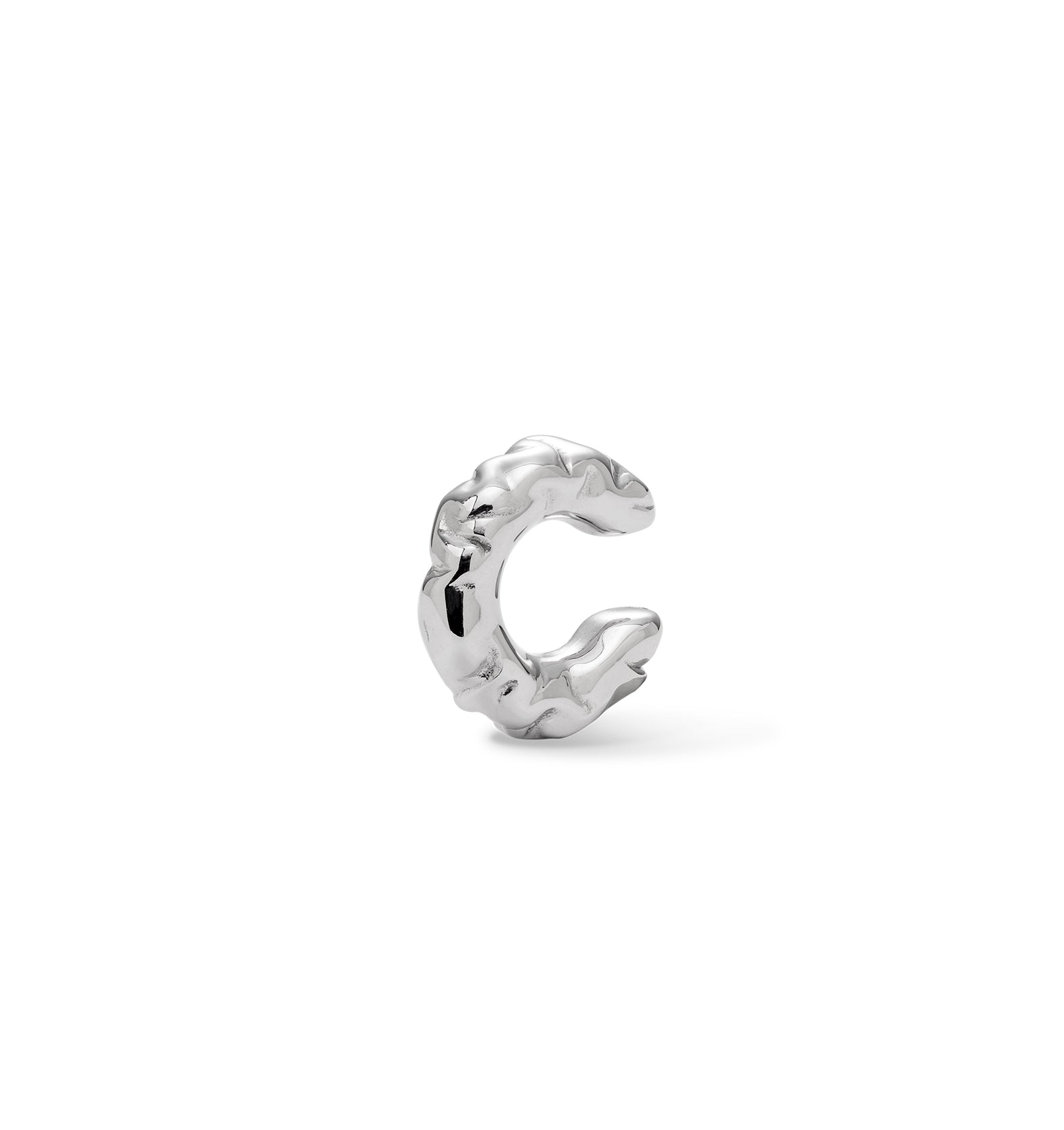 Crush Silver Ear Cuff