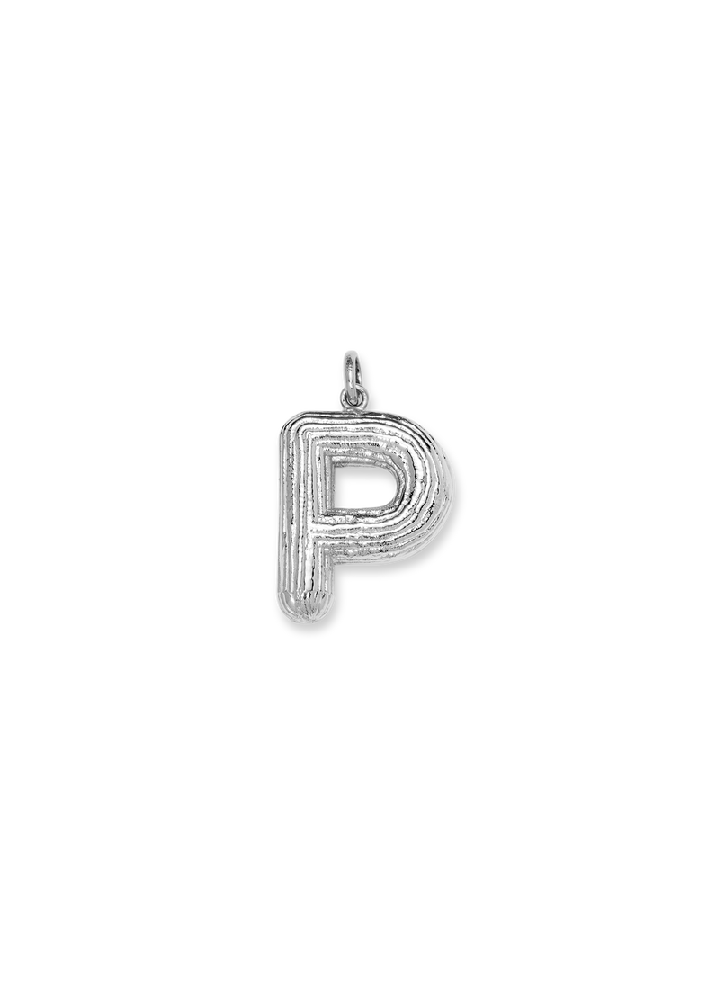 Naszyjnik z srebrną literką P 