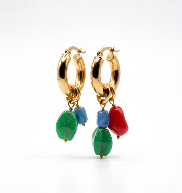 Pops earrings set. 1 Gold-plated