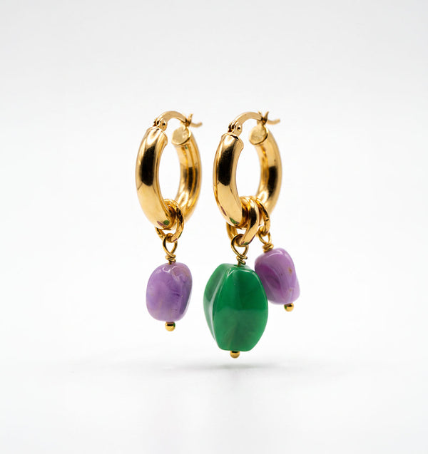 POPS Earrings Set 6 Gold-plated