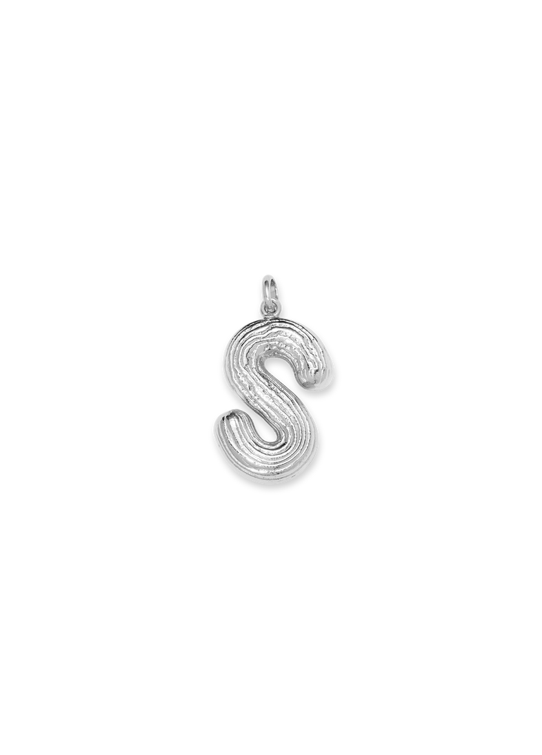  Naszyjnik z srebrną literką S 