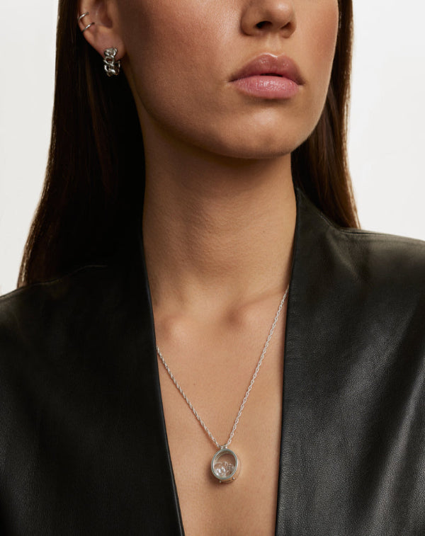 Secrets Linum Twist Silver necklace 1