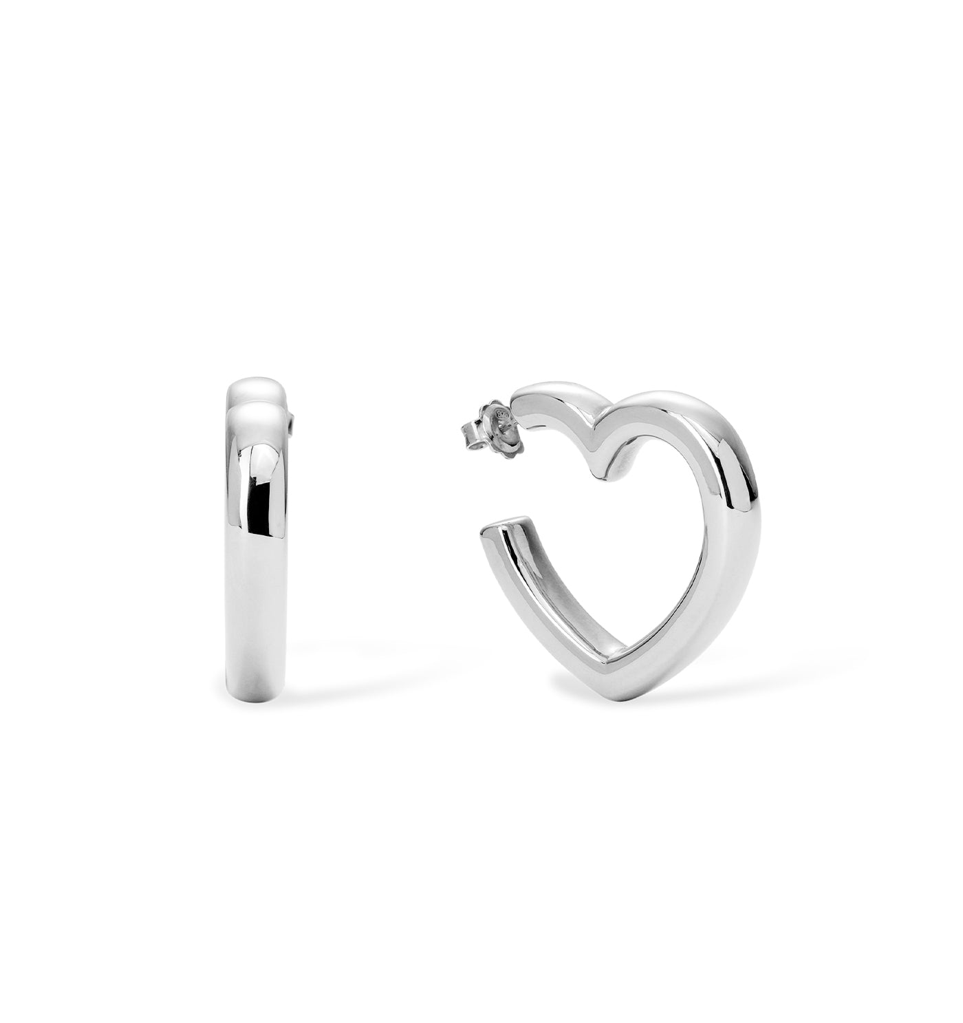 Heart Mini Silver Earrings