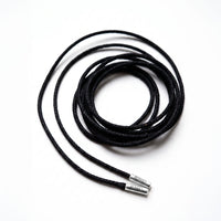 Black Cord Silver Necklace
