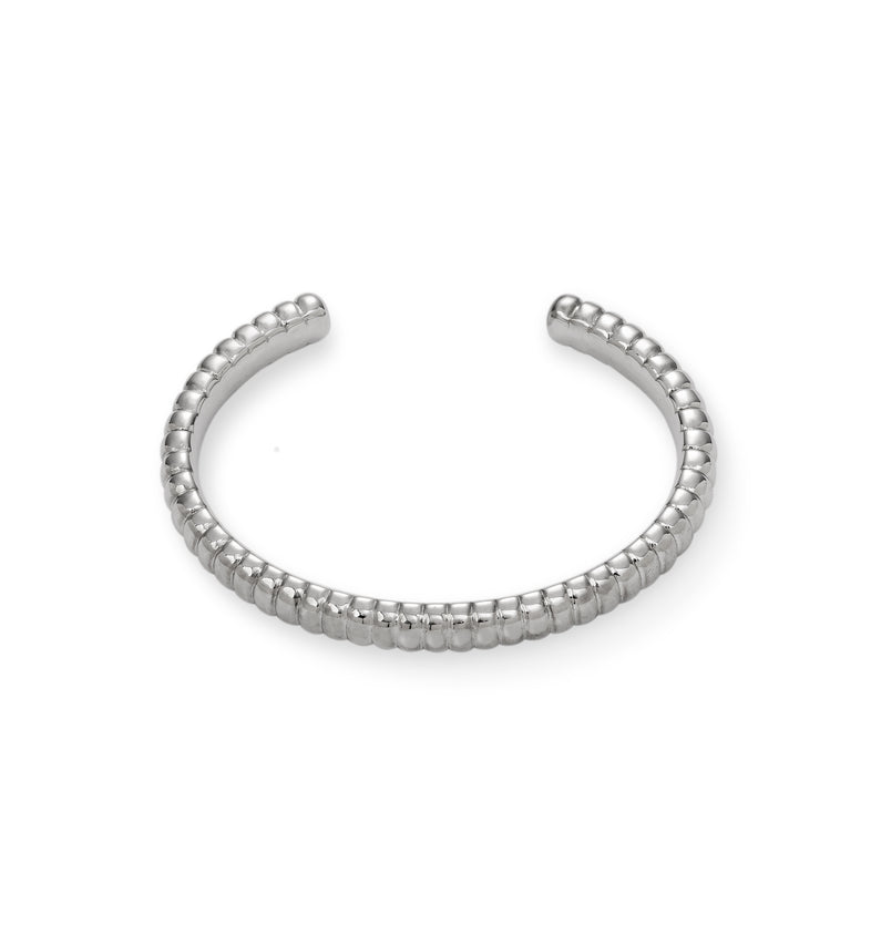  Sztywna ryflowana bransoletka srebrna Bott Mini | Berries 