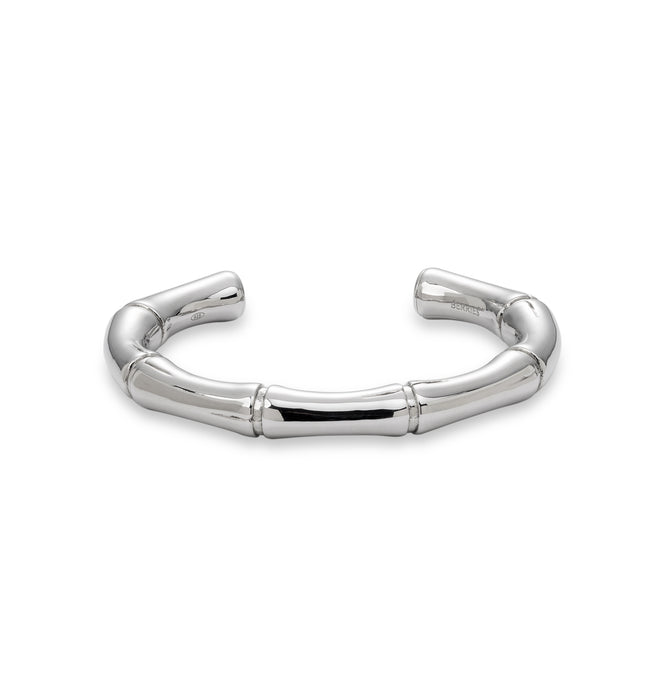 Otwarta modułowa bransoletka ze srebra z serii Osso inspirowanej kształtem bambusa