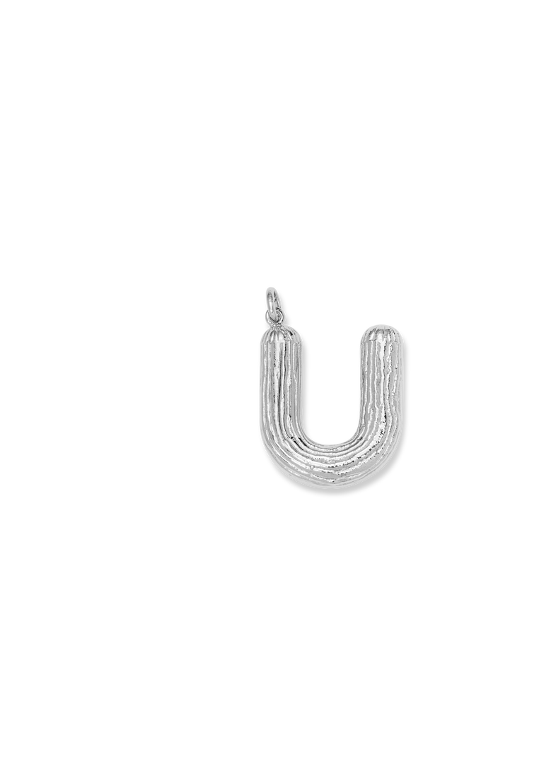  Naszyjnik z srebrną literką U 
