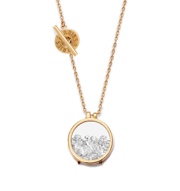 Secrets 18K White Diamonds gold necklace